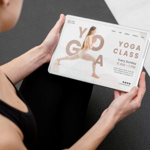 Yoga class landing page